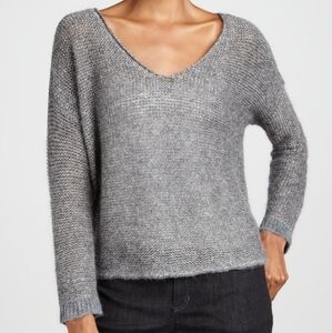 Eileen Fisher Open Knit Dolman Alpaca Wool Sweater